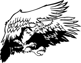 Hawks / Falcons Mascot Decal / Sticker
