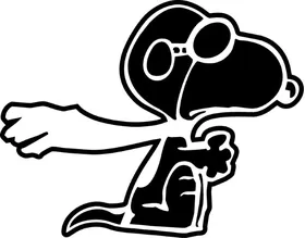 Flying Snoopy Decal / Sticker 05