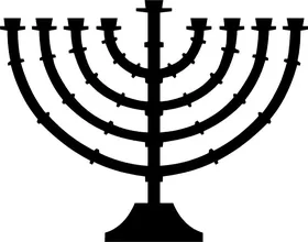 Menorah Decal / Sticker 01