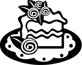 Wedding Cake Decal / Sticker 01