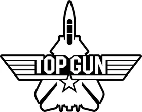 Top Gun Decal / Sticker 07