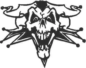 Jester Skull Decal / Sticker