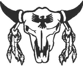 Bull Skull 04 Decal / Sticker