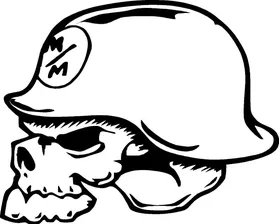 Metal Mulisha Skull Decal / Sticker 02