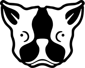 Boston Terrier Decal / Sticker 01