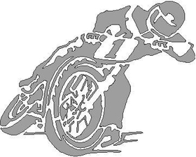 Dirt Track Cycle Decal / Sticker Design 1