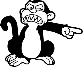 Family Guy Evil Monkey Decal / Sticker 04