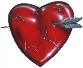 Arrowed Heart Decal / Sticker