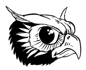 Owls Mascot Decal / Sticker 5