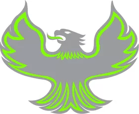 Lime Green Phoenix Bass Boats Decal / Sticker 24