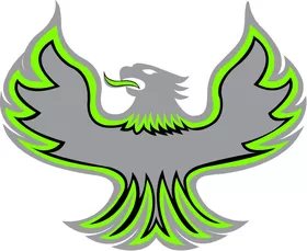 Lime Green Phoenix Bass Boats Decal / Sticker 26