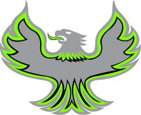 Lime Green Phoenix Bass Boats Decal   Sticker 26