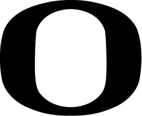 College Style Letter O Decal / Sticker 01