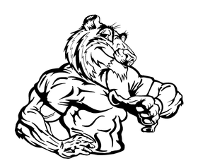 Tigers Mascot Decal / Sticker