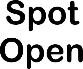 Spot Open Stick Figure Decal / Sticker