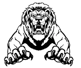 Lion Mascot Decal / Sticker