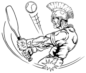 Baseball Paladins / Warriors Mascot Decal / Sticker 1