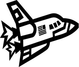 Space Shuttle Decal / Sticker 01