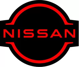 Black and Red Nissan Logo Decal / Sticker 11