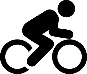 Cyclist Decal / Sticker 02