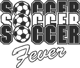 Soccer Fever Decal / Sticker