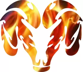 True Fire Ram Decal / Sticker 48