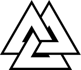 Norse Viking Warriors Valknut Decal / Sticker