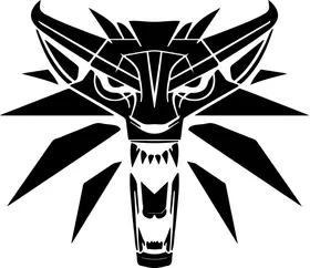 The Witcher Wolf Decal / Sticker 01