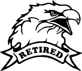 Retired Eagle Decal / Sticker 13