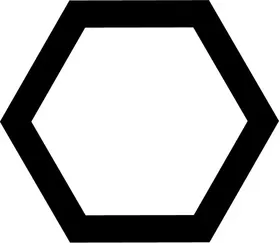 Hexagon Decal / Sticker 02