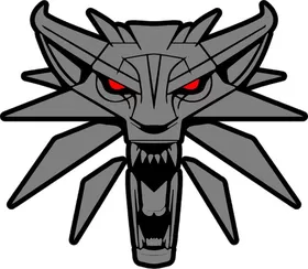 The Witcher Wolf Decal / Sticker 06