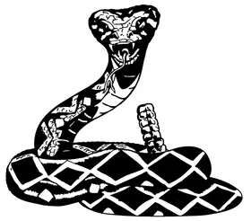 Snakes Mascot Decal / Sticker