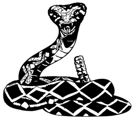 Snakes Mascot Decal / Sticker