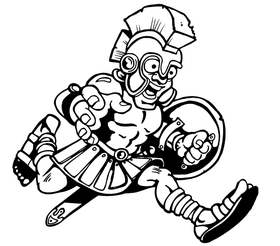 Trojans Mascot Decal / Sticker