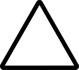 Hazard Triangle Sign Decal / Sticker 01