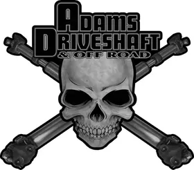 Adams Driveshaft Grayscale Decal / Sticker 04