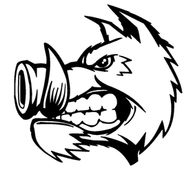 Razorbacks Mascots Decal / Sticker 2