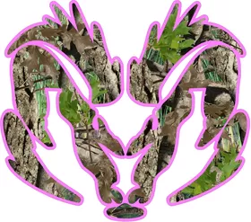 Pink Heavy Timber Camo Ram Decal / Sticker