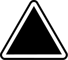 Hazard Triangle Sign Decal / Sticker 02