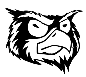 Owls Mascot Decal / Sticker 8