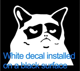 Cat Says No Decal / Sticker Meme