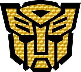 Gold Engine Turn Autobot Decal / Sticker