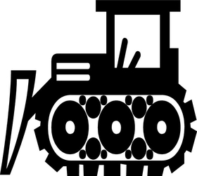 Bulldozer Decal / Sticker 01