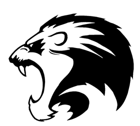 Lions Head Mascot Decal / Sticker