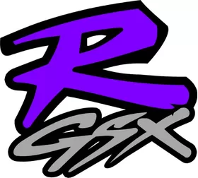 Light Violet and Silver GSXR Decal / Sticker 31