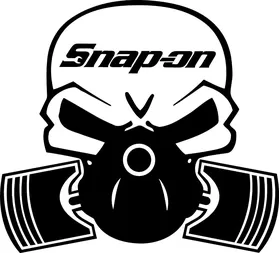 Snap-On Piston Gas Mask Decal / Sticker 09