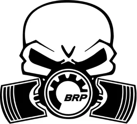 BRP Piston Gas Mask Decal / Sticker 13
