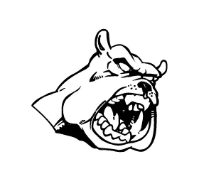 Bulldogs Mascot Decal / Sticker