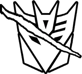 Torn Decepticon Decal / Sticker 30