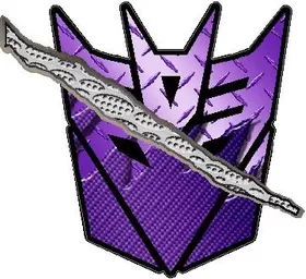 Torn / Ripped Decepticon Decal / Sticker